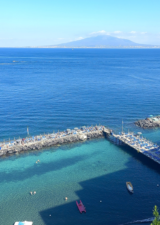 view of the street in sorrento italy